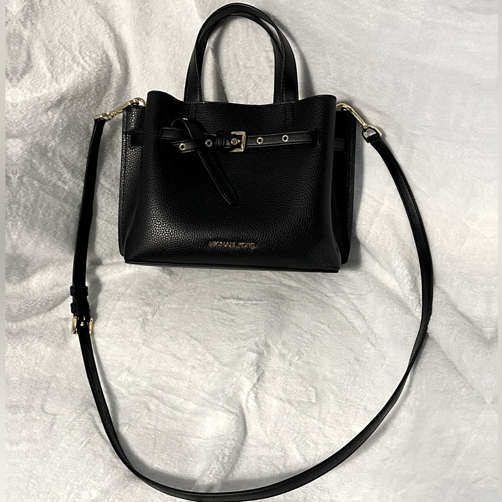 Michael Kors Small Emilia Satchel in Black